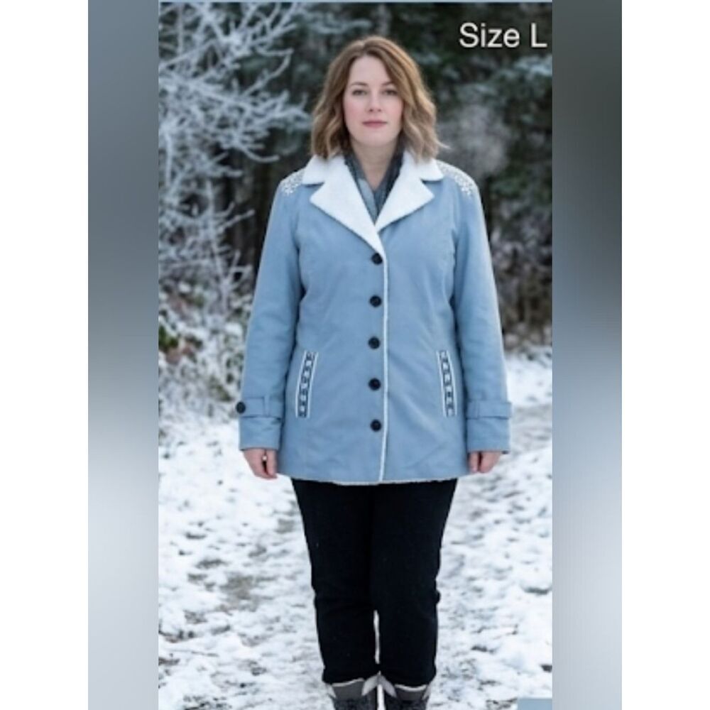 Misslook brand coat Size L Light blue